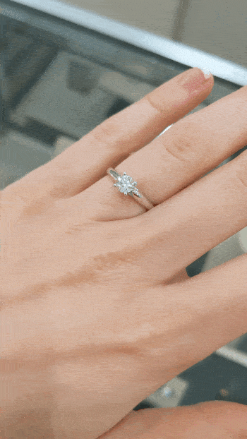 A solitaire ring from Macy's