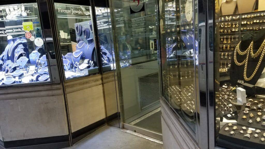 One of the displays in the NYC Diamodn District