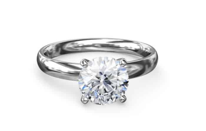 $15k solitaire ring setting in platinum
