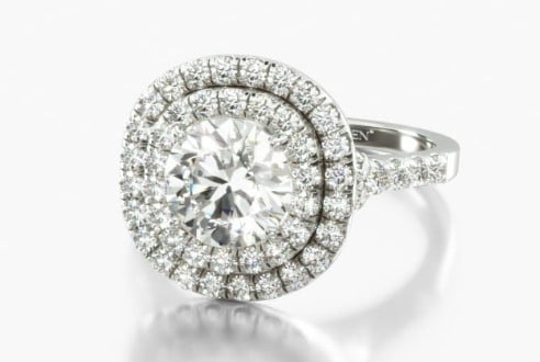 Diamond Split Shank Double Halo from James Allen