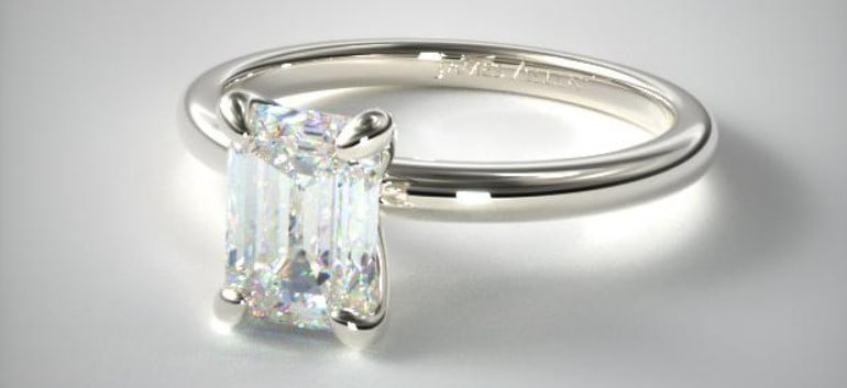 Emerald Cut Diamond Ring