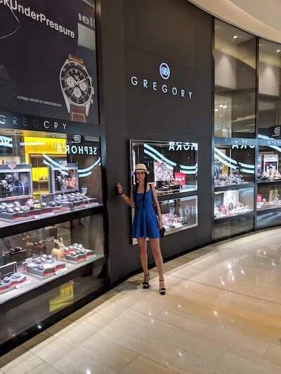 Outside Gregory at Bondi Shopping Centre