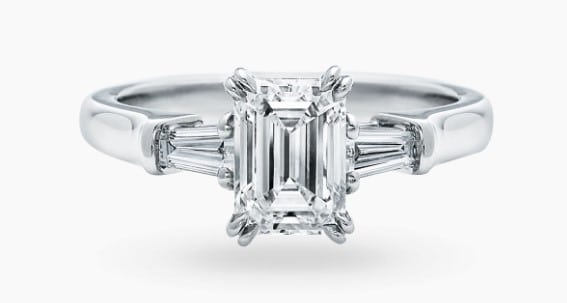 Harry Winston Emerald-Cut Engagement Ring