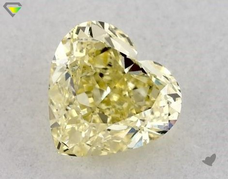 Fancy Intense Yellow heart-shape diamond