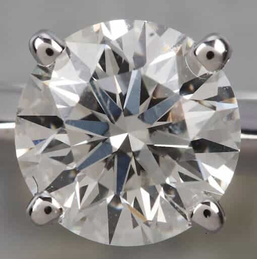 J color, SI2 clarity, Excellent cut GIA certified round diamond