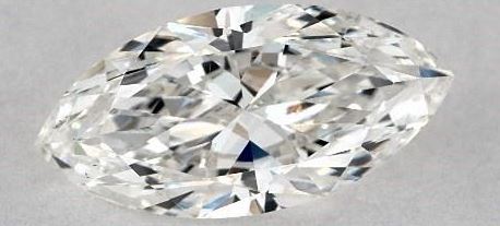 marquise cut diamond with strong fluorescence