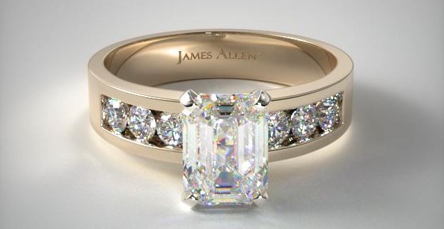 Modern Channel Engagement Ring
