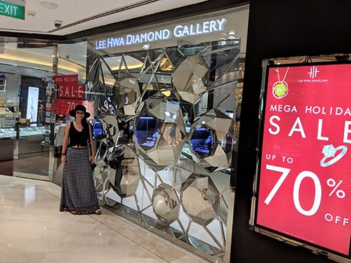 Outside Lee Hwa off Orchard Road