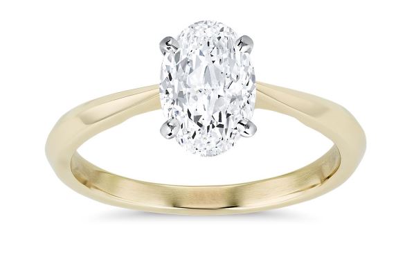 2.5 carat oval diamond ring Blue Nile