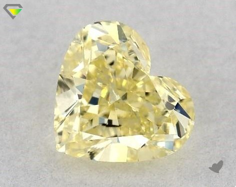 Perfectly shaped heart shape diamond
