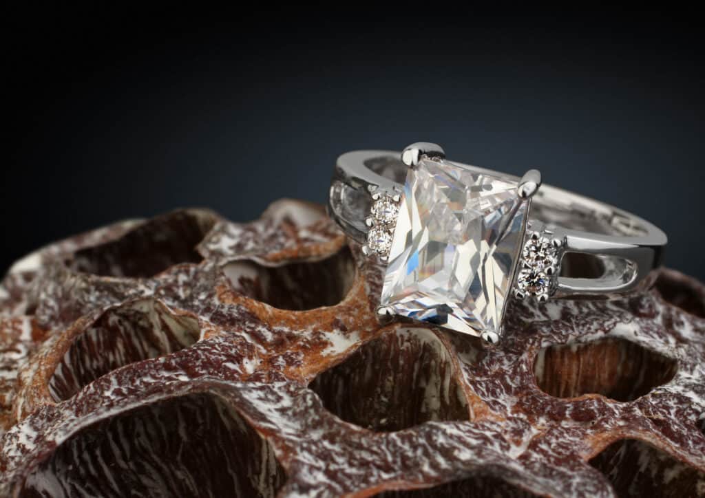 radiant cut diamond ring