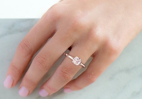 radiant cut diamond is a solitaire setting
