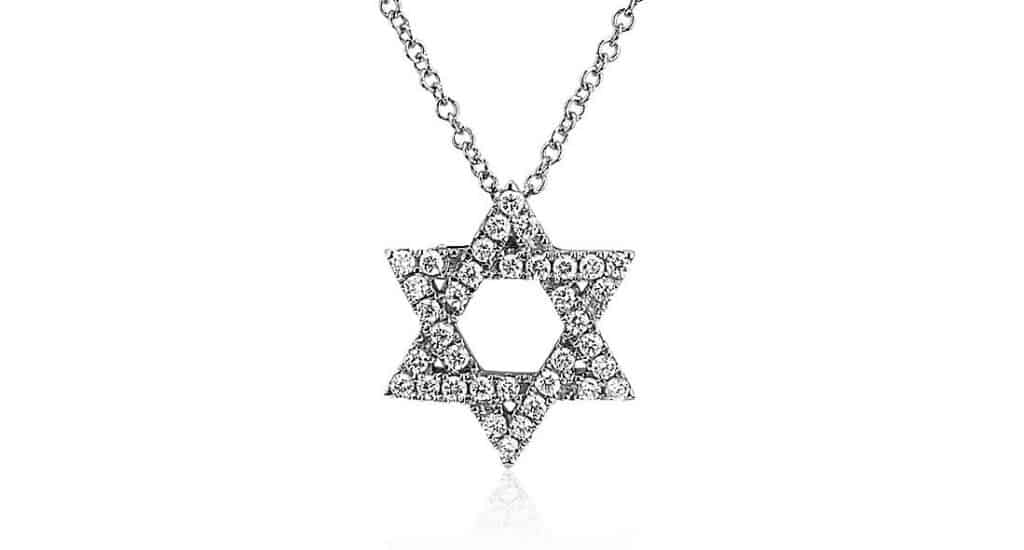 Star of David Diamond Pendant