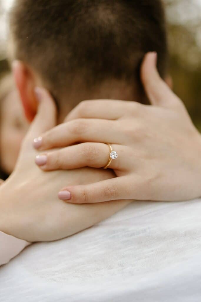 yellow gold engagement ring