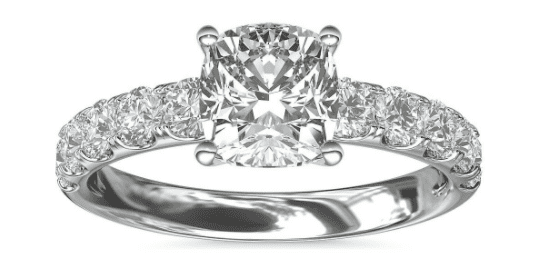 riviera pave engagement ring