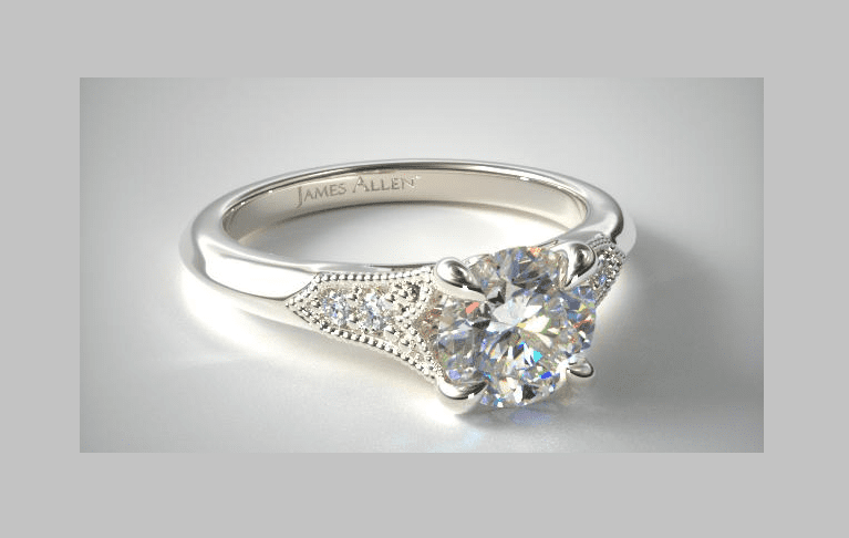 An example of a 1930s'-inspired Art Deco engagement ring
