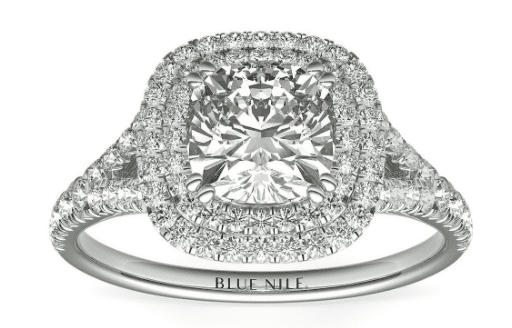 double halo engagement ring
