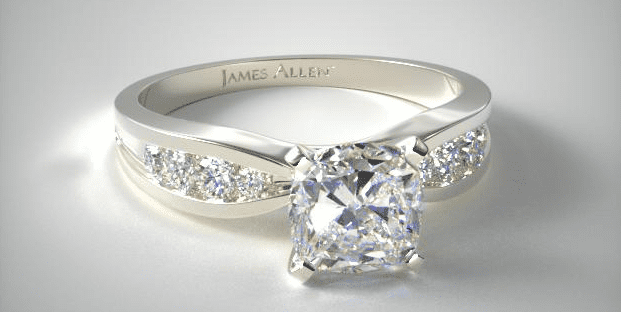 bow tie channel setting ring