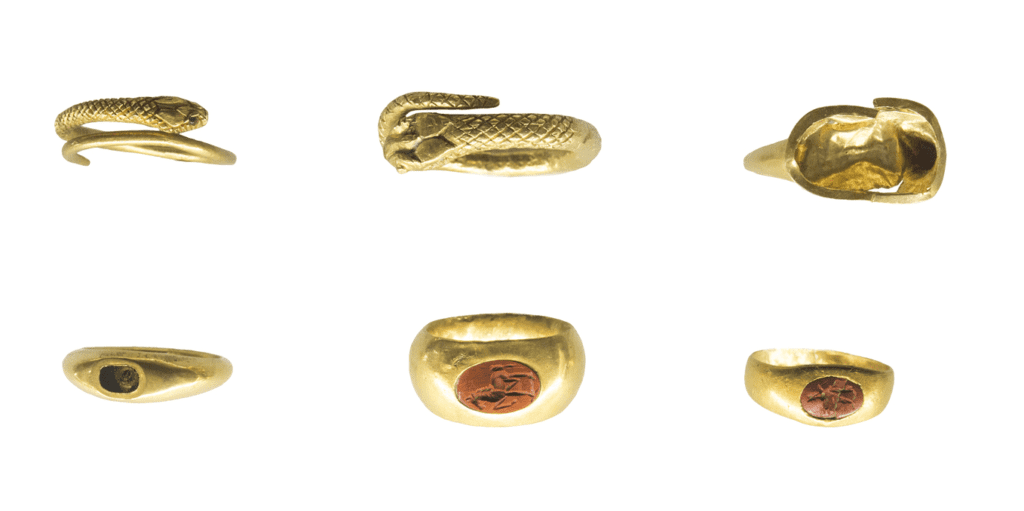 Antient Rome golden rings