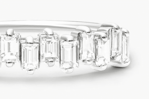 Jagged Baguette Diamond Ring