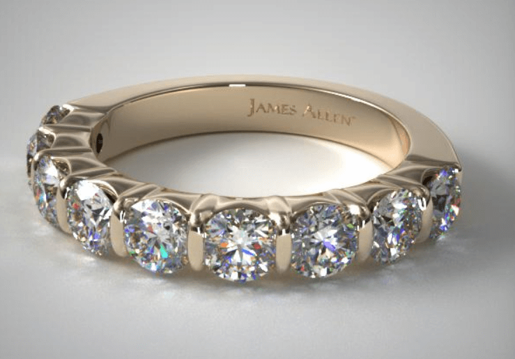 Anniversary bar setting ring