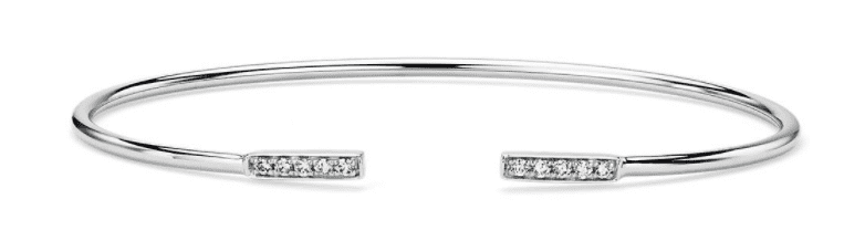 Diamond Open Bar Flex Bangle