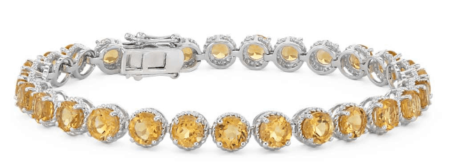 Citrine Round Rope Bracelet