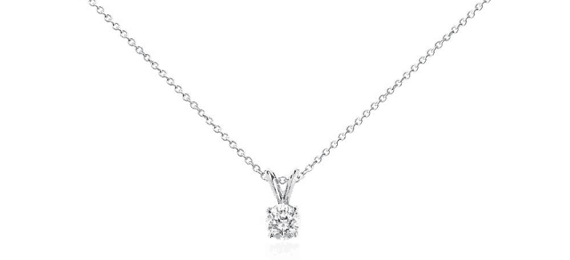 3/4 ctw Diamond Solitaire Pendant from Blue Nile