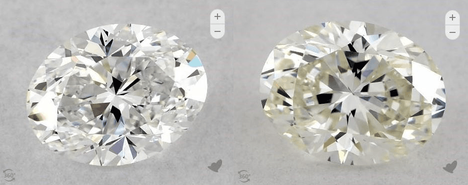 D-K color oval comparison