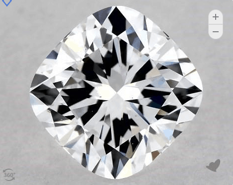Lab-Created Diamond cushion diamond