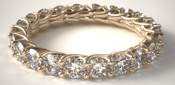 Yellow Gold Eternity Ring from James Allen