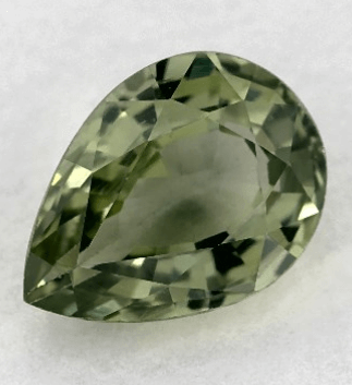0.86ct Pear Natural Green Sapphire