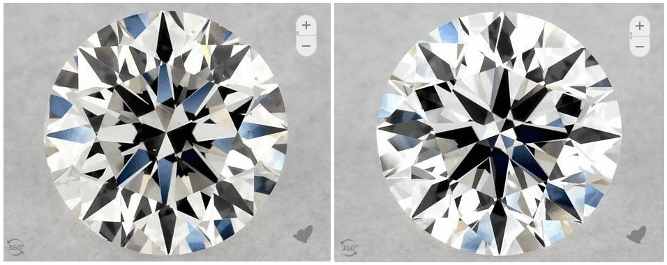 low color and clarity diamodn vs high color and clarity diamond