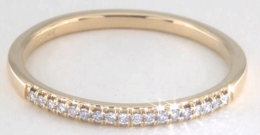 U-Shape Micro Pavé Wedding Band from James Allen