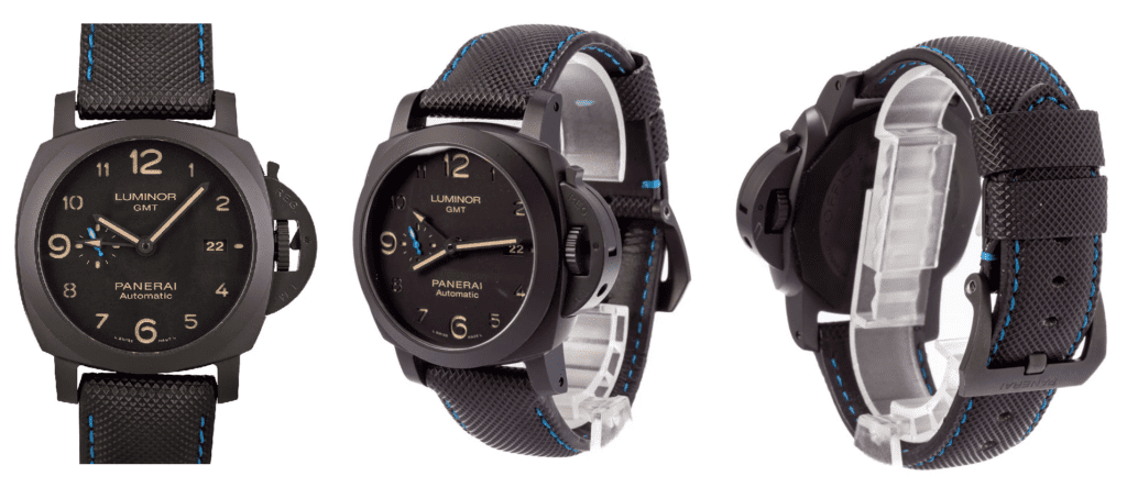 All black military watch by Panerai