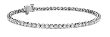 18K White Gold Diamond Tennis Bracelet