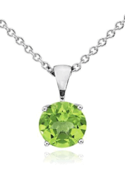 Peridot Solitaire Pendant