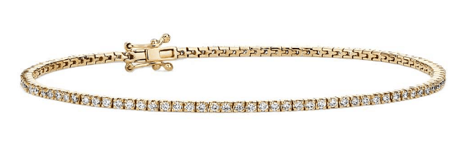 Yellow Gold Diamond Tennis Bracelet