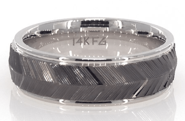 Ribbed Chevron Pattern Band