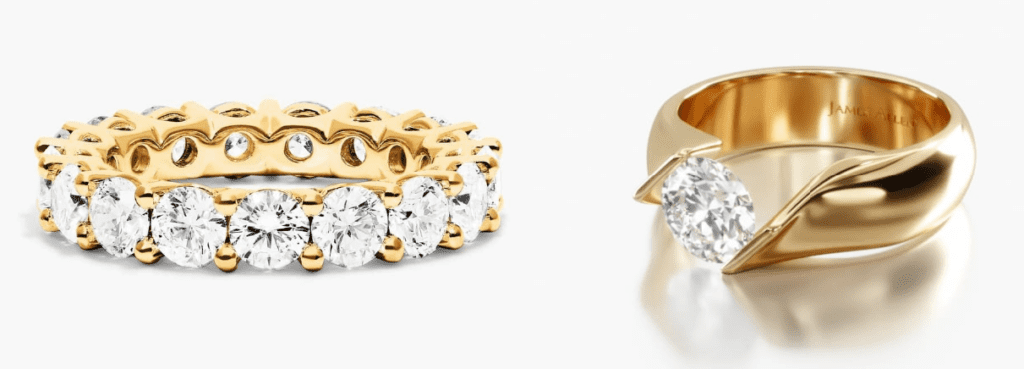 eternity ring and tension ring are difficult to resize