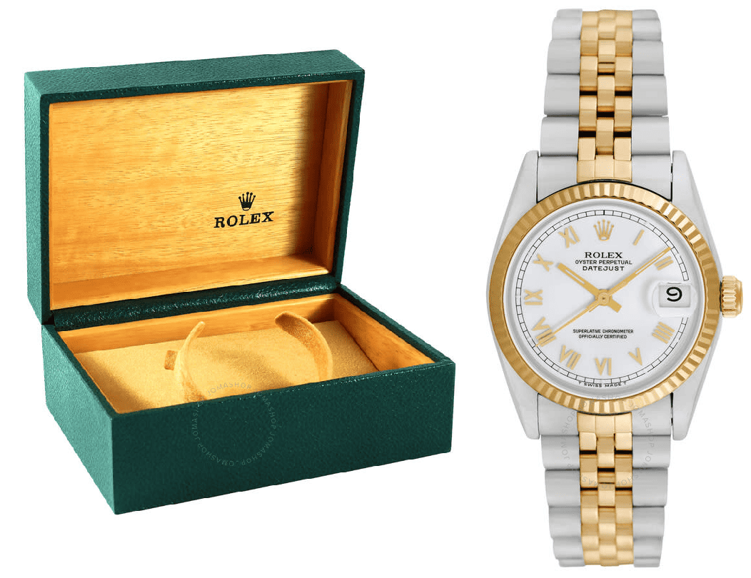 Rolex Datejust White Roman Dial