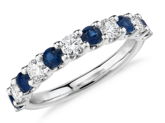Luna Sapphire and Diamond Ring