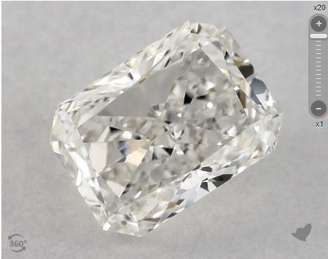 Eye-clean SI1 Radiant Cut from James Allen