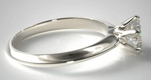 tiffany like solitaire setting round cut