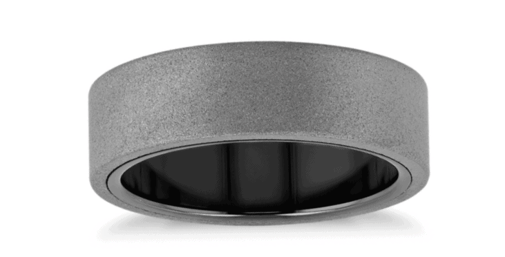 Sand Blast Finish Tungsten Wedding Band