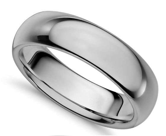 6mm Tungsten Carbide Comfort Fit Wedding Band from Blue Nile
