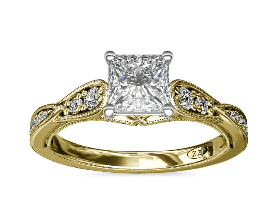 ZAC ZAC POSEN Vintage Milgrain Setting in Yellow Gold