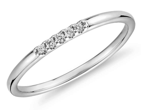 mini diamond pave ring blue nile