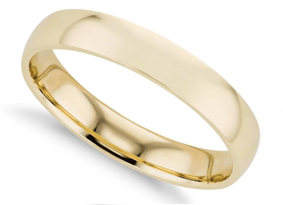 4mm Comfort Fit Wedding Ring in 14K Yellow Gold from Blue Nile