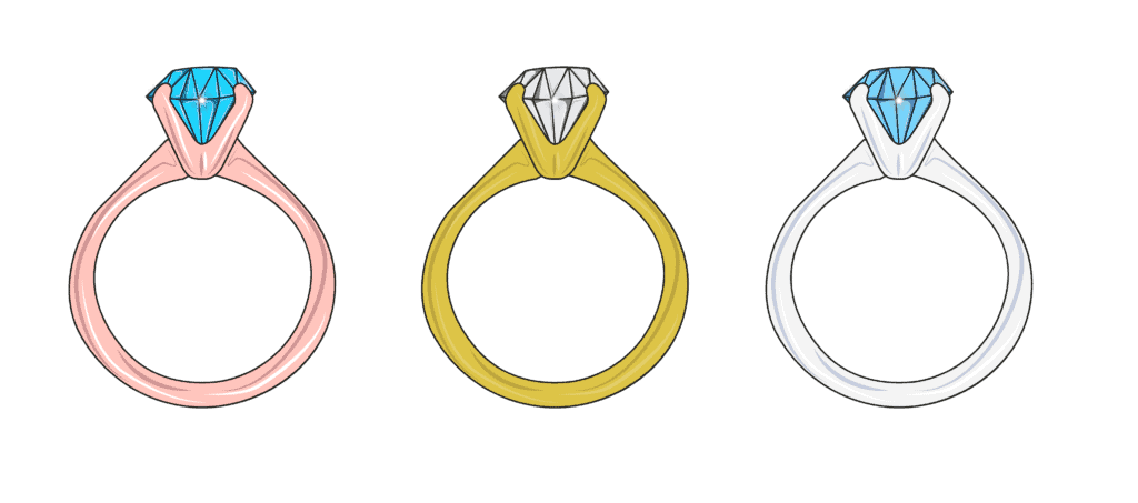 types of engagement ring metals